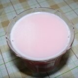 すごく簡単　桜色のミルクプリン